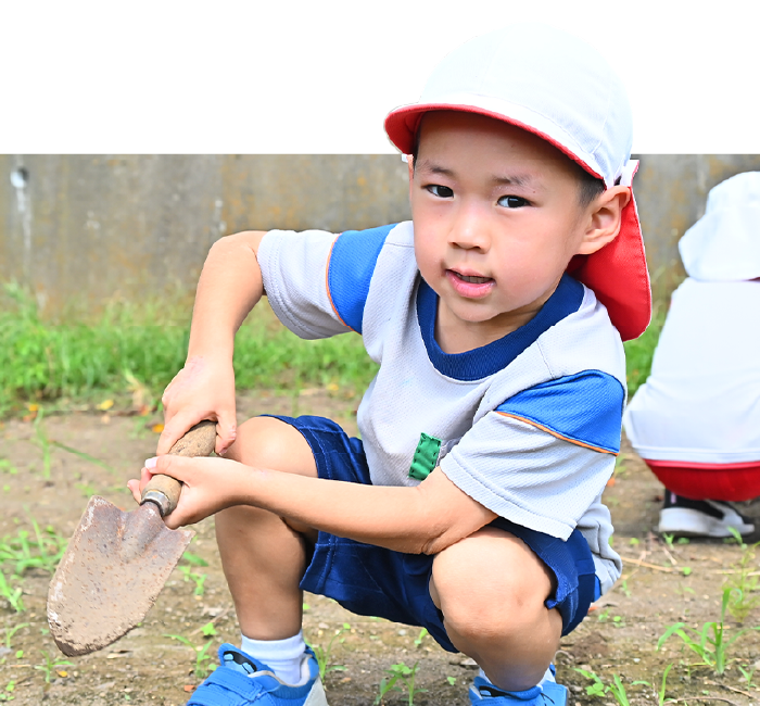 自然の中でのびのび成長